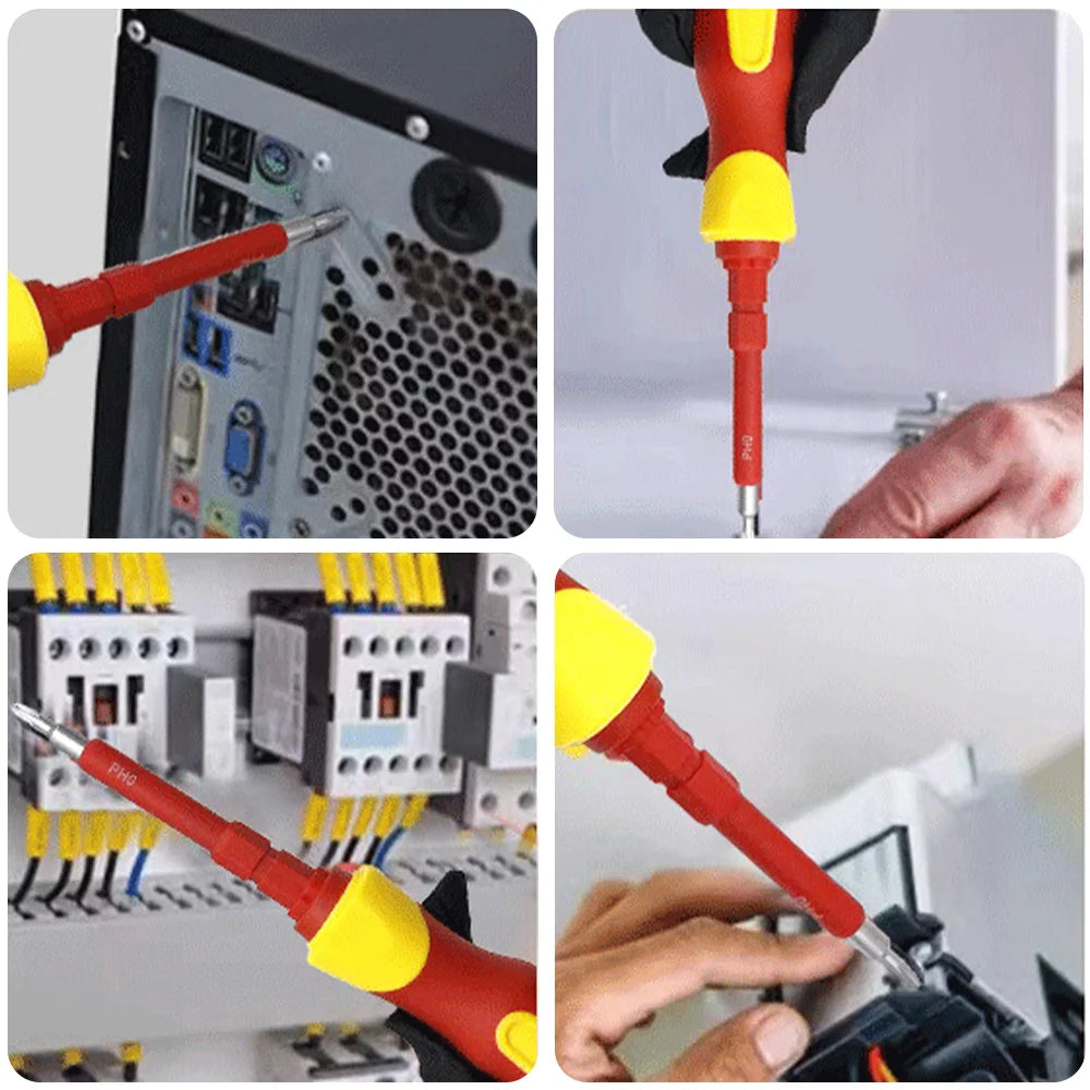 Household Slotted Phillips Screwdriver Set – Durable Chrome Vanadium Steel