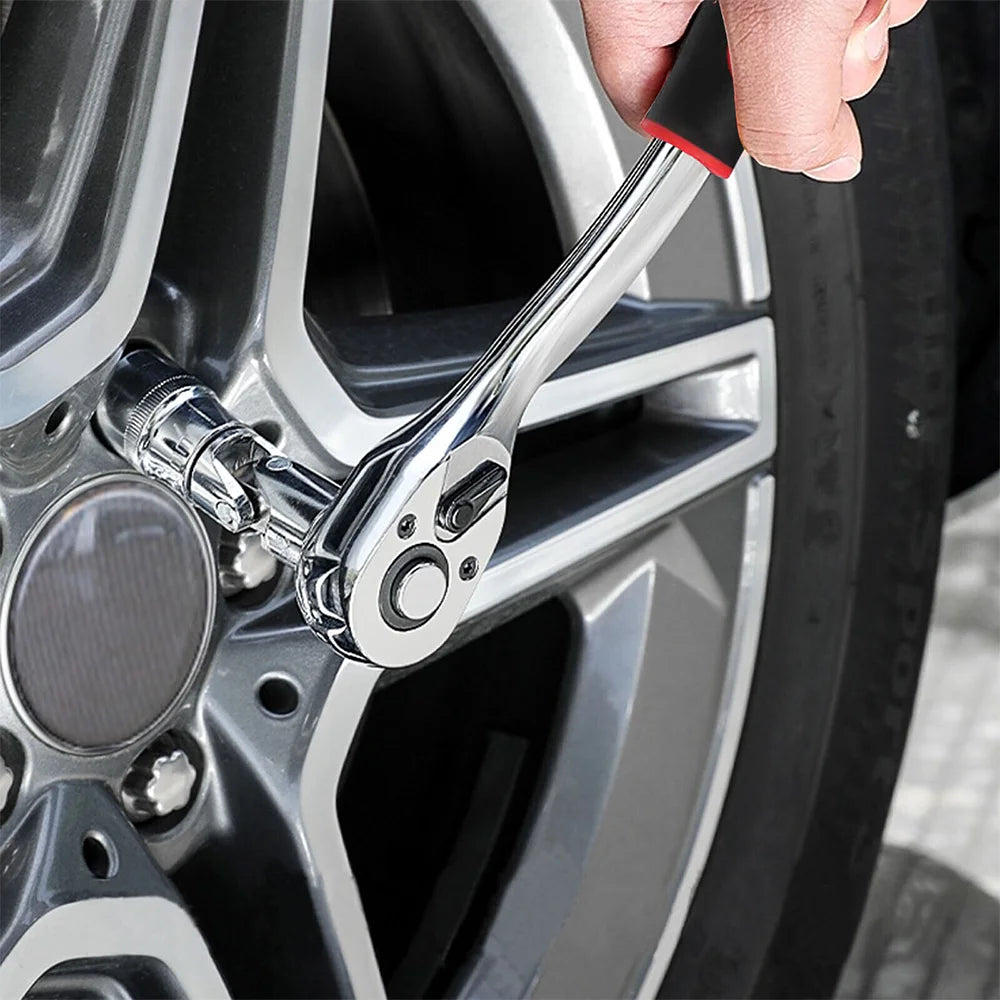 94pcs Ratchet Torque Wrench Combo 1/4 1/2 Ratchet Wrench Set Car Repair Tool Ratchet Spanner Screwdriver Bits Hand Tool