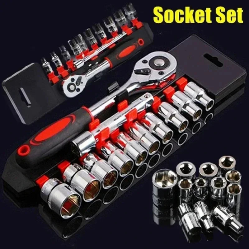 New Upgrade Wrench Socket Set – Ratchet Wrench for Car, Boat, Motorcycle &amp; Bicycle Repair