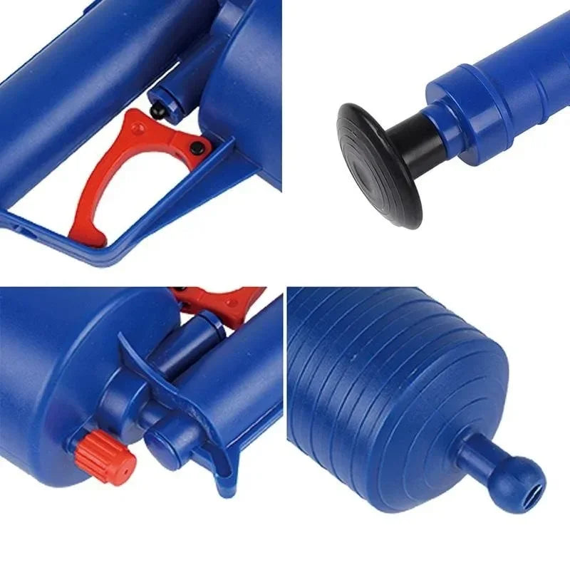 Air Pump Pressure Unblocker – Pipe Plunger Drain Cleaner for Kitchen, Bathroom &amp; Toilet
