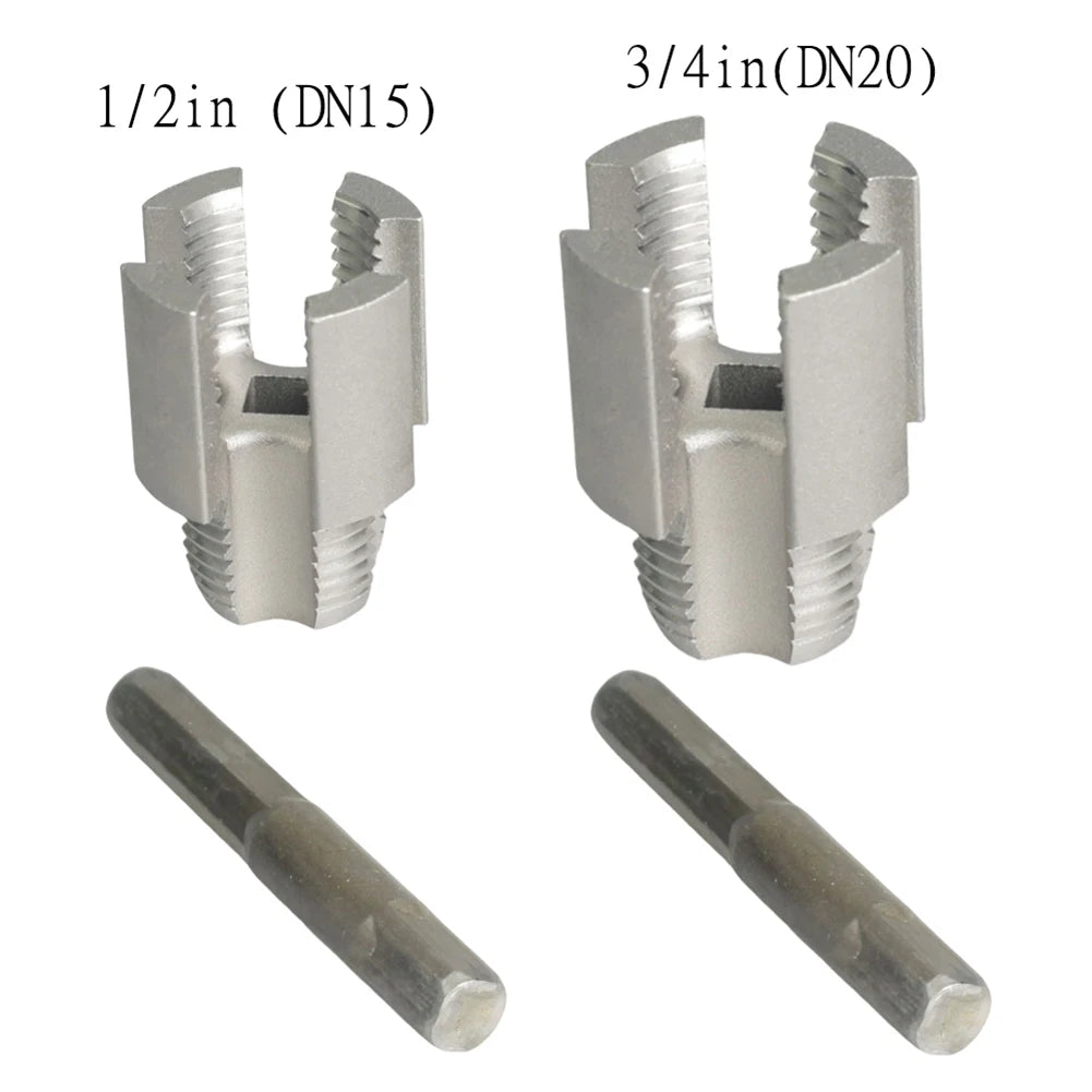 DN15 DN20 Pipe Threading Tool Hex Shank Die Internal External Threads 1/2&3/4 Water Pipes PPR PVC MPP Manganese Steel Detachable