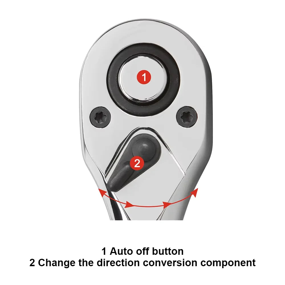 94pcs Ratchet Torque Wrench Combo 1/4 1/2 Ratchet Wrench Set Car Repair Tool Ratchet Spanner Screwdriver Bits Hand Tool