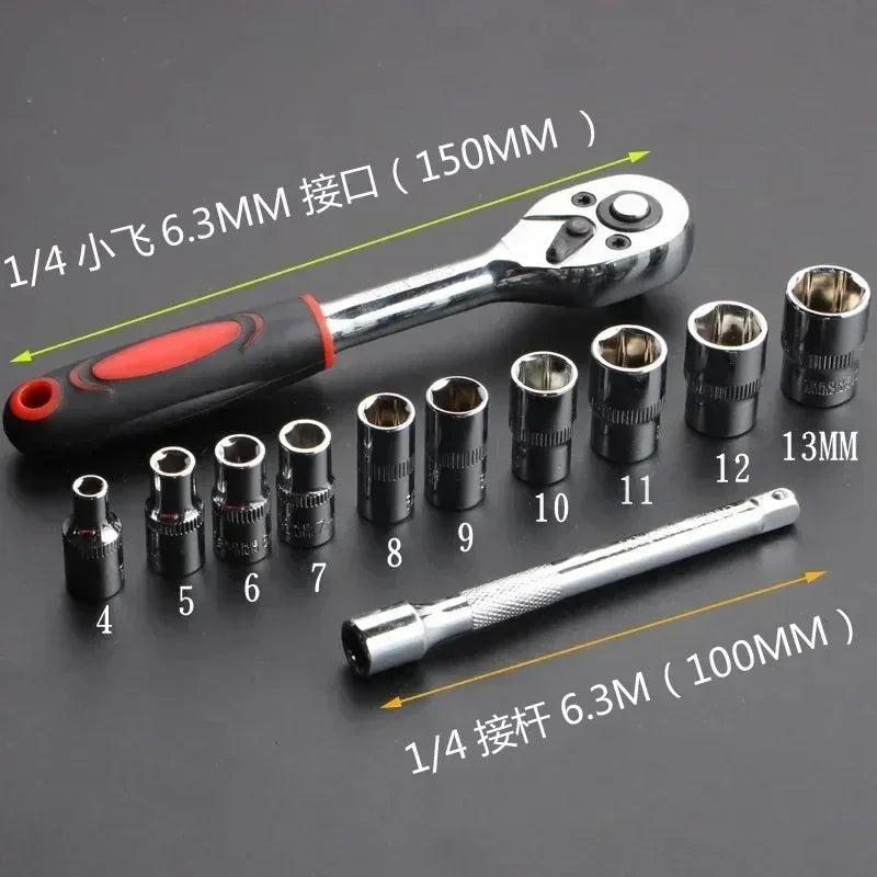New Upgrade Wrench Socket Set – Ratchet Wrench for Car, Boat, Motorcycle &amp; Bicycle Repair