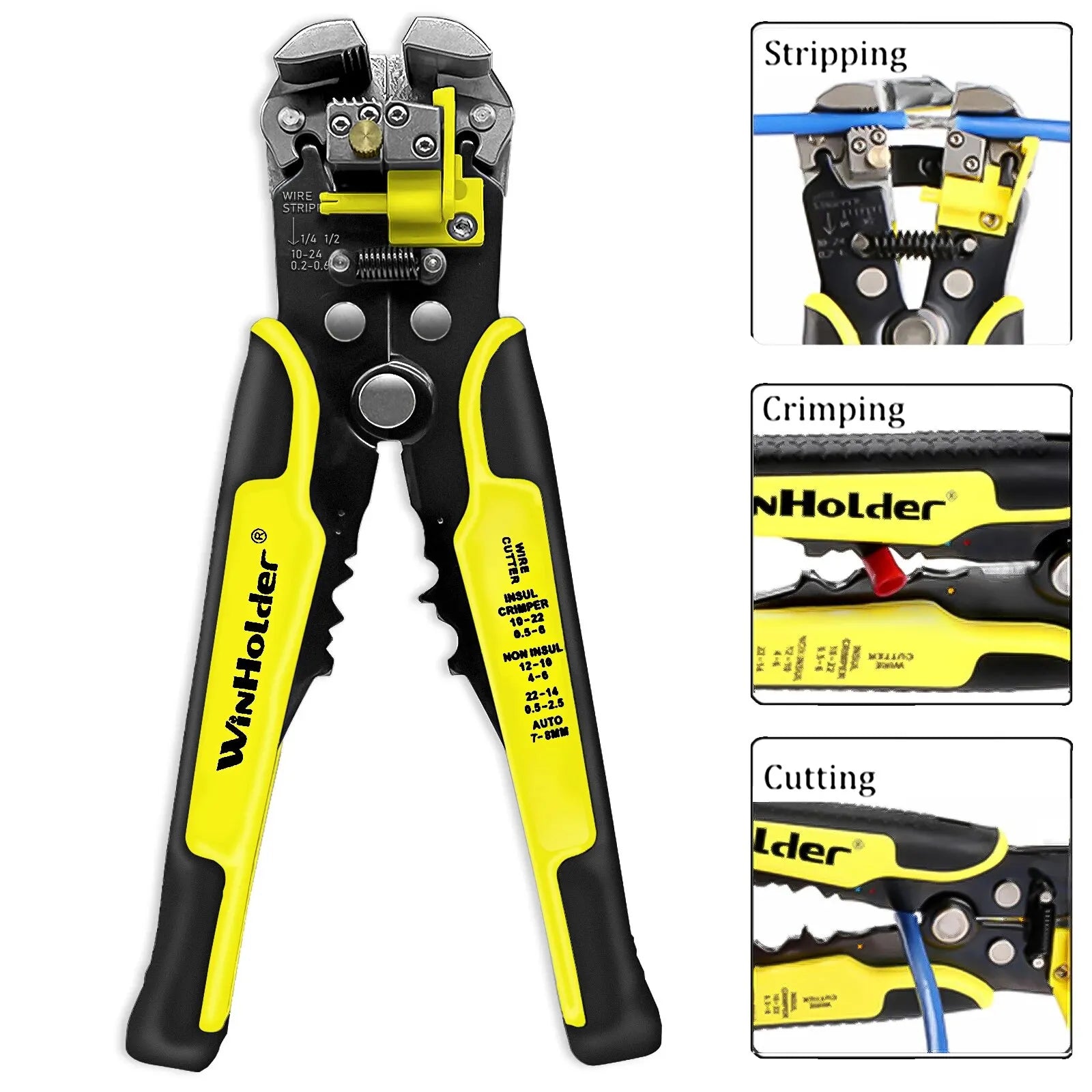 Automatic Wire Cutter Stripper Plier – Electrical Cable Crimper Terminal Tool