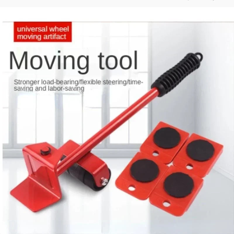 5PCS Heavy Furniture Lifter &amp; Mover Set – Easy Furniture Shifting Tool Kit for Sofa, Bed, and Appliances | 330 lbs Load Capacity