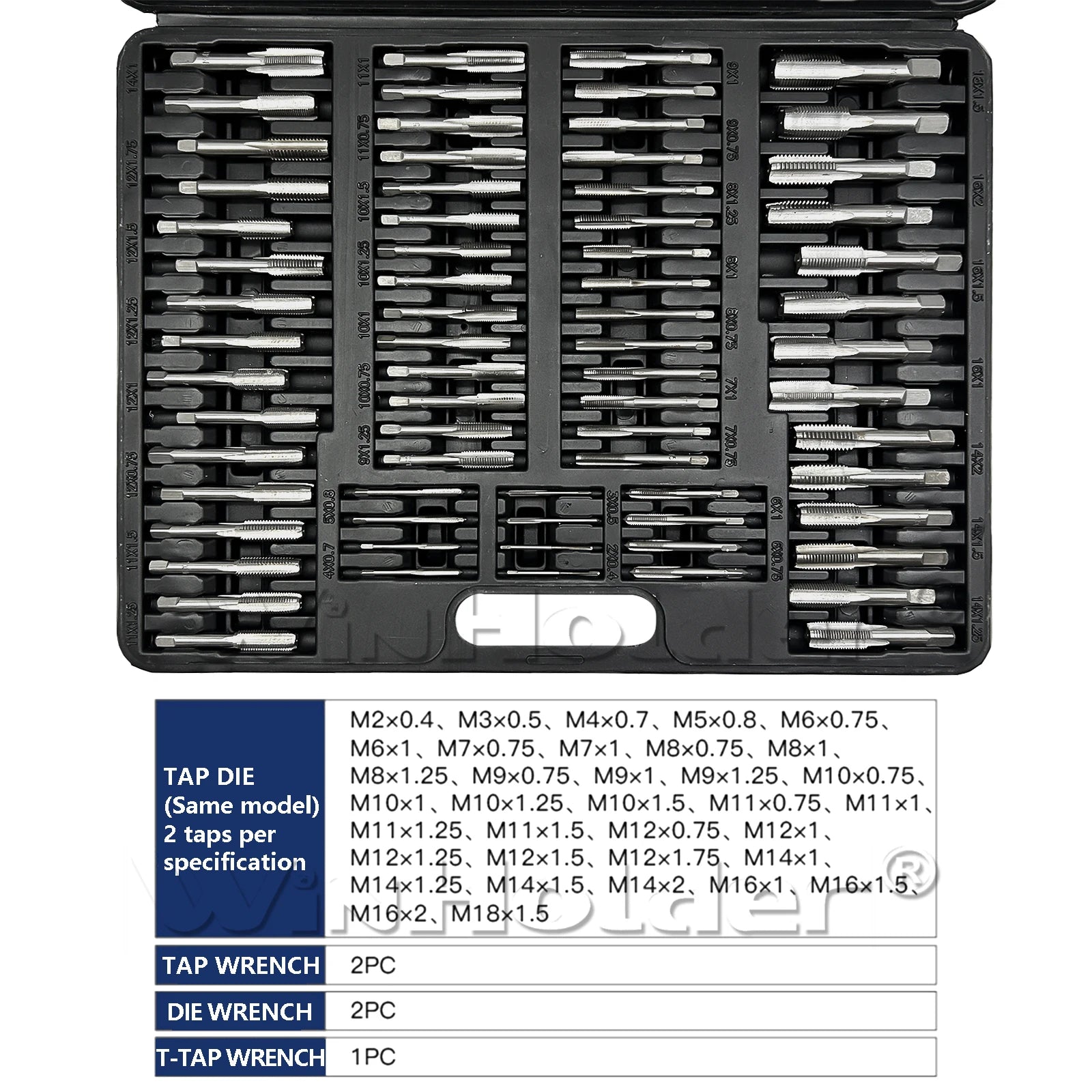 Tap &amp; Die Set – Professional Threading Tools (110pcs / 32pcs / 40pcs Options)